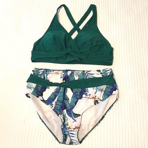 Women's Seafoam high waisted bikini,  size 2XL